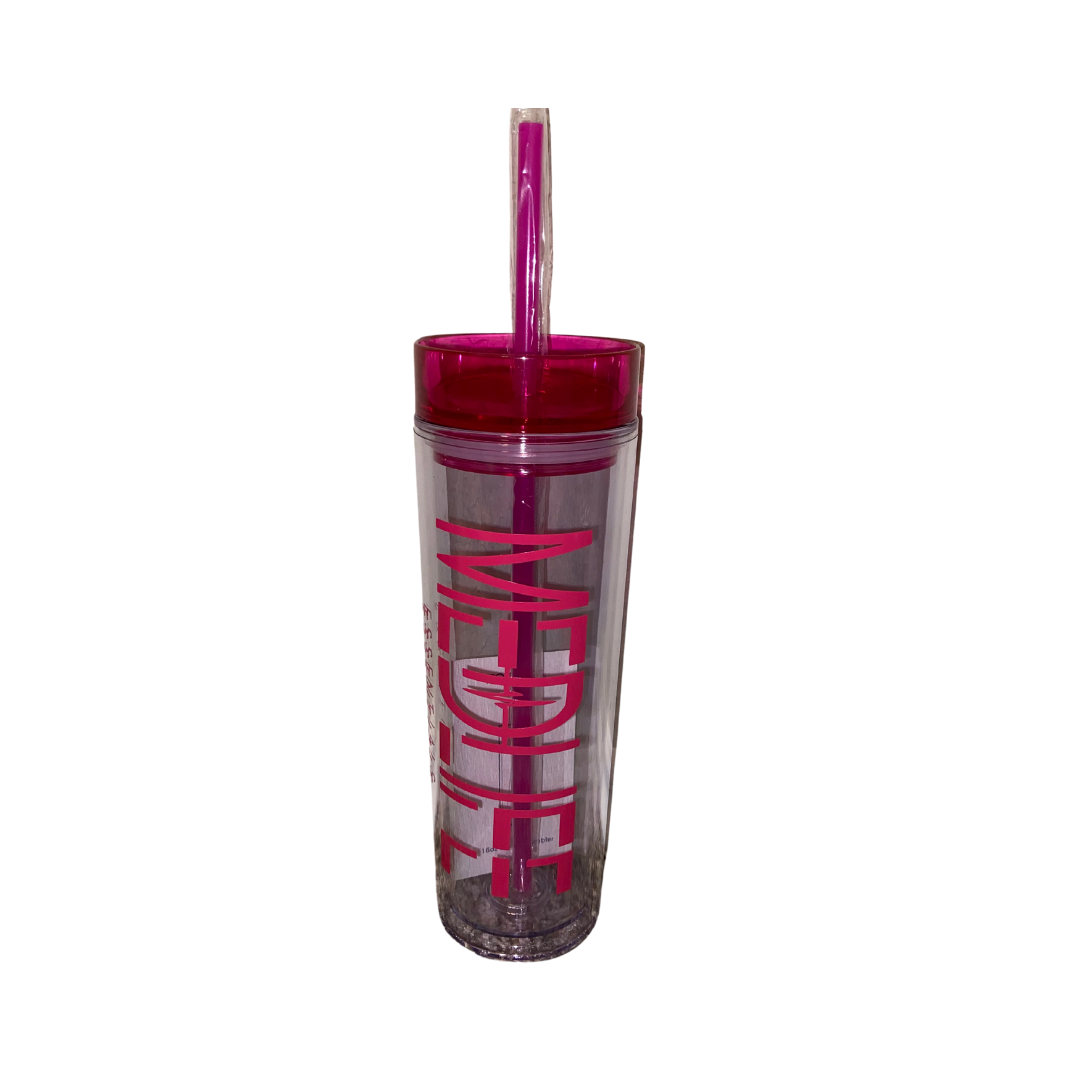 USFP-ACUP 16 Oz. Double Wall Acrylic Cup w/Straw