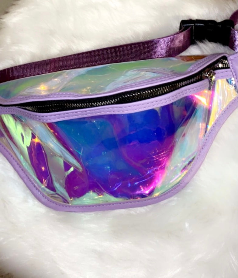 Clear fanny store pack pink